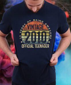 Vintage 2010 Official Teenager 13th Birthday Gifts 13 Yr Old T-Shirt