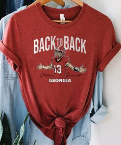 georgia football stetson bennett iv back to back shirt