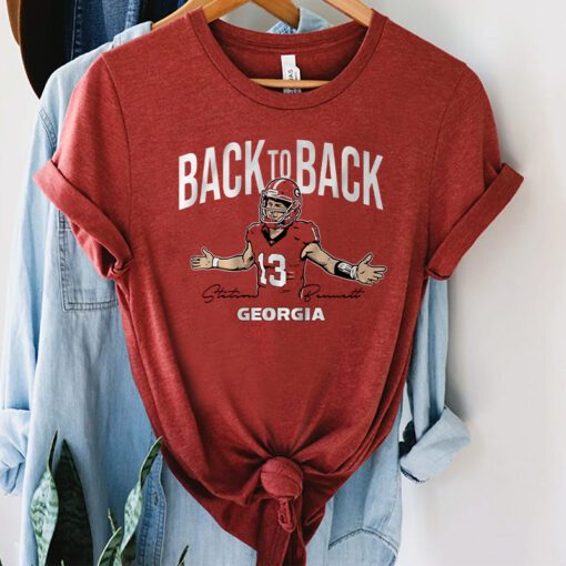 georgia football stetson bennett iv back to back shirt