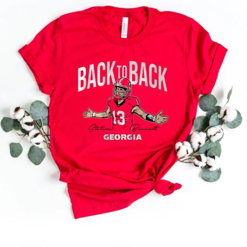 georgia football stetson bennett iv back to back shirts