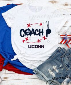 uconn basketball paige bueckers coach p tshirt