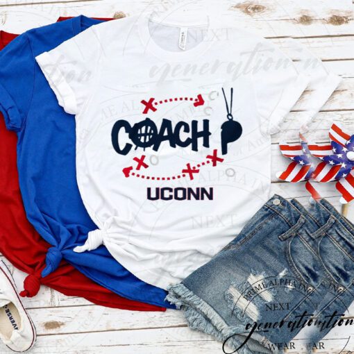 uconn basketball paige bueckers coach p tshirt