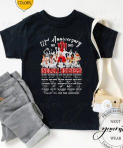 122nd anniversary 1901 2023 Indiana Hoosiers players thank you for the memories signatures shirt