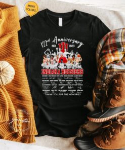 122nd anniversary 1901 2023 Indiana Hoosiers players thank you for the memories signatures shirts