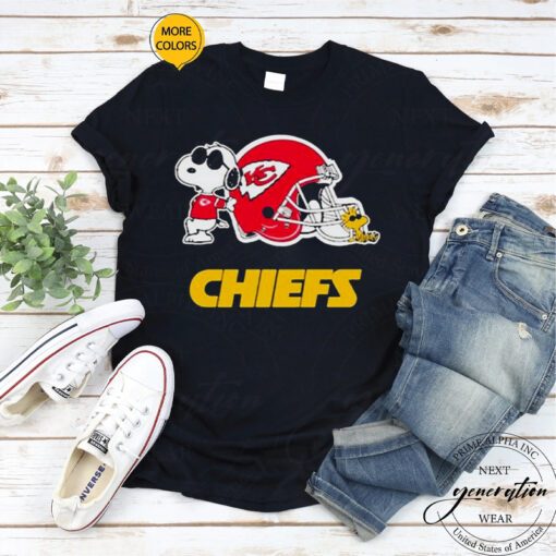 2023 Chiefs Snoopy Champion TShirts