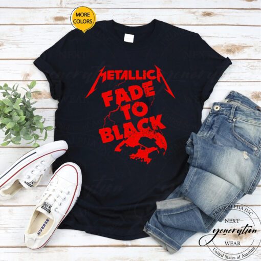 2023 Metallica Fade To Black tshirts