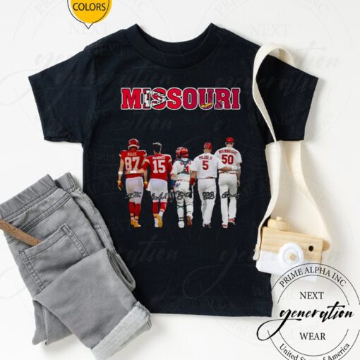 2023 Missouri Sport Kansas City Chiefs And St Louis Cardinals Signatures tshirts