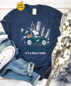 2023 Philadelphia Eagles Snoopy And Woodstock Drive Car It’s A Philly Thing Men’s TShirt