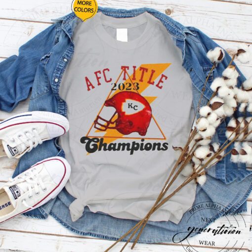 AFC Tittle 2023 Kansas City Chiefs Football Champions TShirt