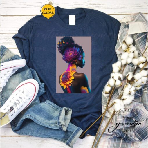 African Beauty Black History Month tshirt