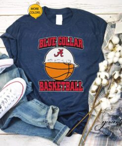 Alabama Crimson Tide Blue Collar Basketball TShirt