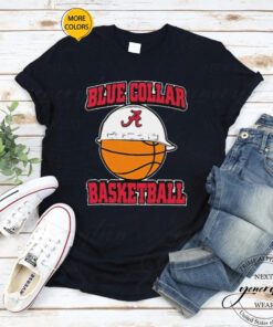 Alabama Crimson Tide Blue Collar Basketball TShirts