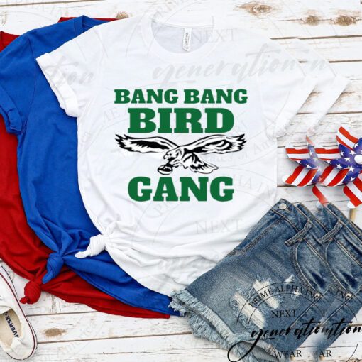 Bang Bang Bird Gang Philadelphia Philly Football Fan T Shirts