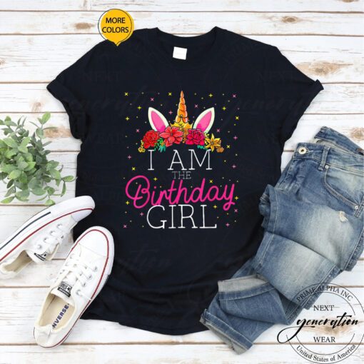 Barbie Birthday - I Am The Birthday Girl Unicorn Shirt