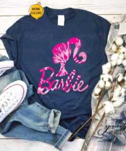 Barbie Birthday - Tie Dye Barbie Silhouette And Logo TShirt