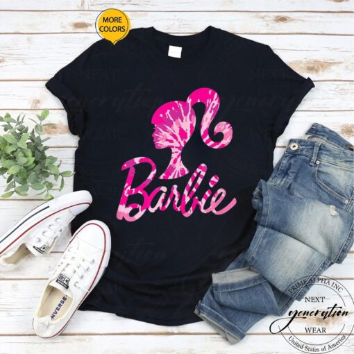 Barbie Birthday - Tie Dye Barbie Silhouette And Logo TShirts