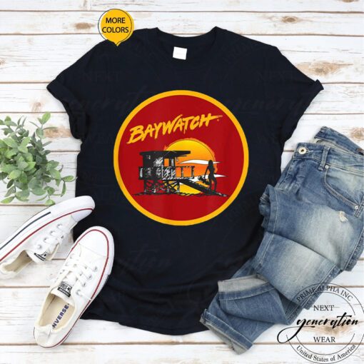 Baywatch Patch Logo Action Drama Comedy TV Series Shirt