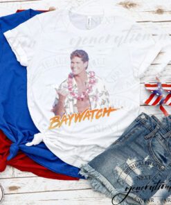 Baywatch T-Shirt Hawaiian Mitch Action Drama TV Series TShirt