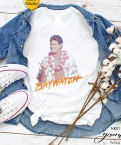 Baywatch T-Shirt Hawaiian Mitch Action Drama TV Series TShirts