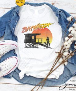 Baywatch T-Shirt Lifeguard Sunset Action Drama Comedy Shirt