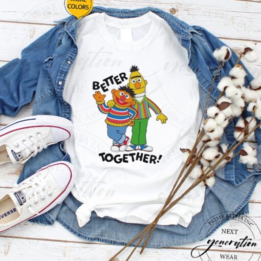 Bert and ernie better together kids T-shirt