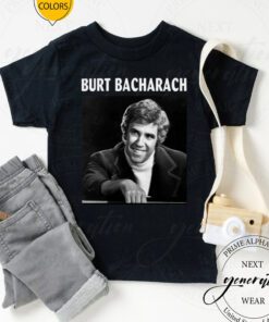 Black And White Portrait Burt Bacharach shirt