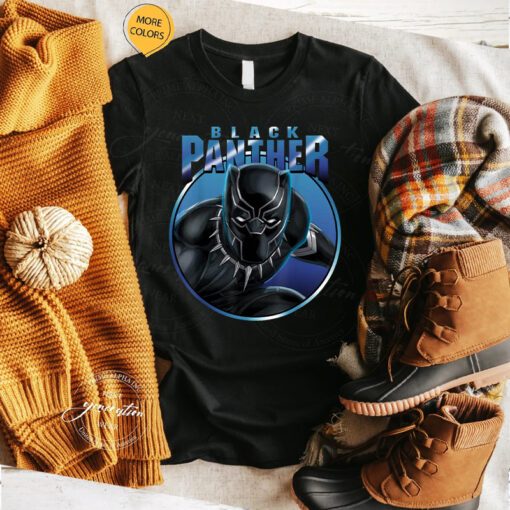 Black Panther Birthday - Marvel Avengers Circle Portrait TShirt