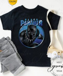 Black Panther Birthday - Marvel Avengers Circle Portrait TShirts