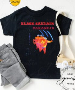 Black Sabbath Paranoid T-Shirt Vintage Rock 60s 70s 80s TShirts