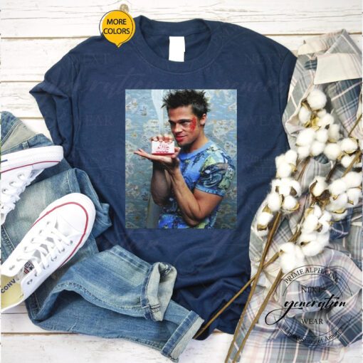 Brad Pitt T-Shirt Fight Club Brad Pitt 90s Movie shirt