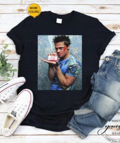 Brad Pitt T-Shirt Fight Club Brad Pitt 90s Movie shirts