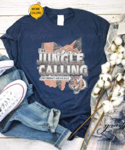 Cincinnati Bengals 2023 NFL Playoffs The Jungle is Calling Regional Franklin T-Shirts