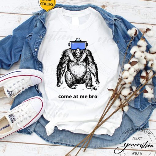 Come At Me Bro T-Shirt Funny Gorilla VR Game Virtual Shirt