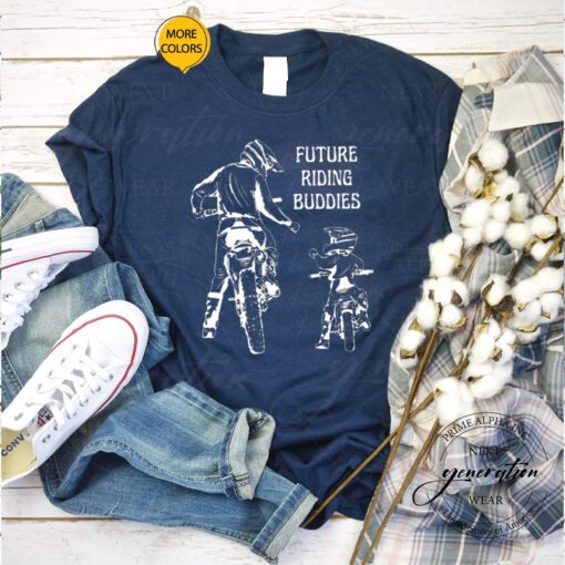 Dad And Me T-Shirt Daddy’s Future Riding Buddies Matching TShirt