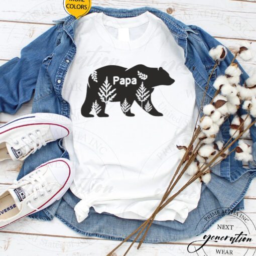 Dad And Me T-Shirt Papa Bear Baby Bear Father’s Day Tee Shirt