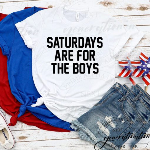 Dad And Me T-Shirt Saturdays Are For The Boys Father’s Day TShirt