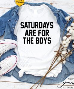 Dad And Me T-Shirt Saturdays Are For The Boys Father’s Day TShirts