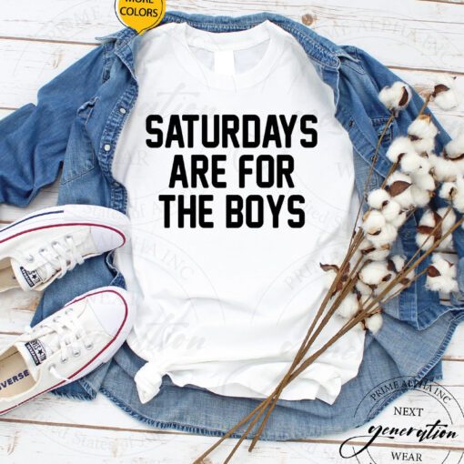 Dad And Me T-Shirt Saturdays Are For The Boys Father’s Day TShirts