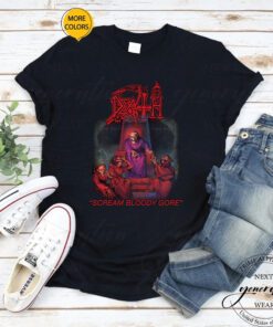 Death Scream Bloody Gore T-Shirt Rock Band Album Cover Shirt