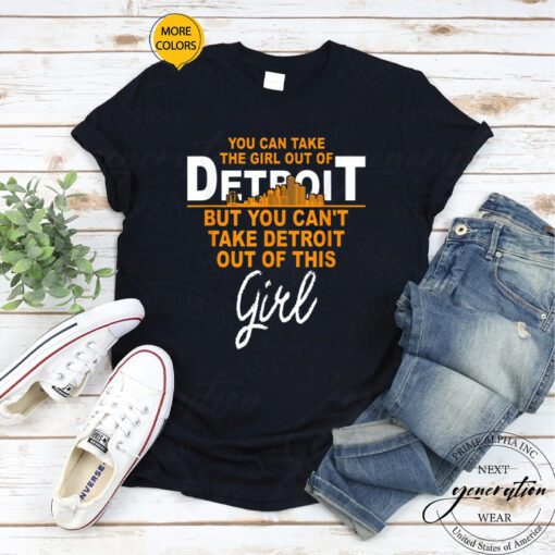 Detroit Lines T-Shirt Funny Home Roots Girl Move From TShirts