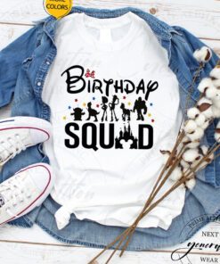 Disney Birthday Squad - Birthday Trip Family Matching TShirts