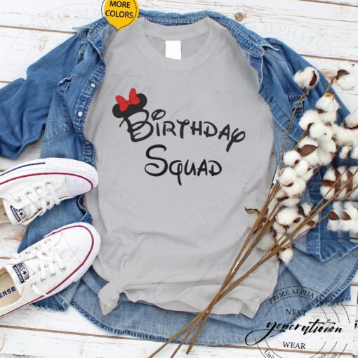 Disney Birthday Squad - Funny Birthday Party TShirt