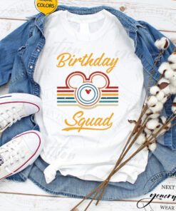 Disney Birthday Squad T-Shirt Birthday Party Couple Trip Shirt