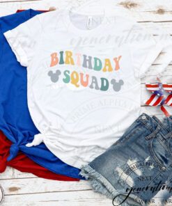 Disney Birthday Squad T-Shirt Minnie Birthday Disneyland TShirt