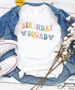 Disney Birthday Squad T-Shirt Minnie Birthday Disneyland TShirts