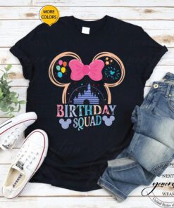 Disney Birthday Squad T-Shirt Party Group Birthday Crew Tee Shirt