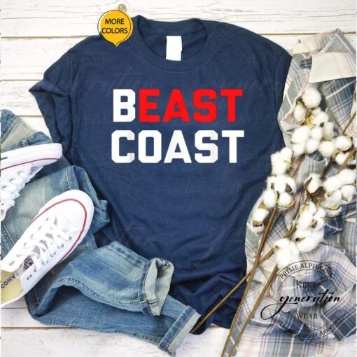 East Coast T Shirt Beast Coast Novelty Eastern Seaboard TeeShirt