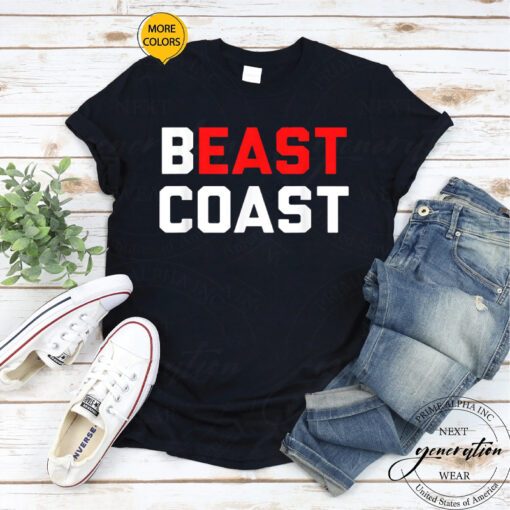 East Coast T Shirt Beast Coast Novelty Eastern Seaboard TeeShirts