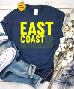 East Coast T Shirt Enthusiast Funny Roller Coaster Trendy TShirt