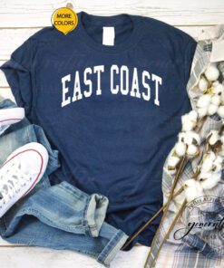 East Coast T Shirt Hip Hop Rap Eastern Seaboard Trendy TeeShirt